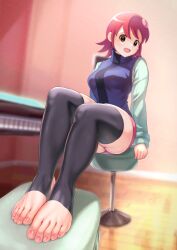 1girls amaaay_zing feet female foot_fetish mayl_sakurai mega_man mega_man_battle_network tagme