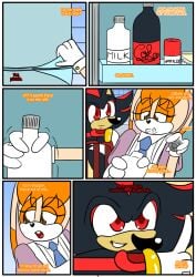 anthro bunny_girl comic english_text food furry otakon page_4 shadow_the_hedgehog sonic_(series) vanilla_the_rabbit