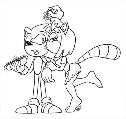 adventures_of_sonic_the_hedgehog anthro mistletoe roxy roxy_(adventures_of_sonic_the_hedgehog) sonic_(series) sonic_the_hedgehog sonic_the_hedgehog_(comics) sonic_the_hedgehog_(series) tagme white_background