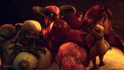 1futa 2girls 3d animated baron_of_hell_(doom) doom futa_on_female futanari gif goblin goblin_futanari hell_knight_(doom) id_software loop nipples rayhuma rule_63 source_filmmaker tagme