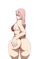 ass ass_focus back_view big_ass bikini darling_in_the_franxx hthegreat swimsuit tagme zero_two_(darling_in_the_franxx)