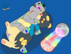 anthro bodily_fluids cum female genital_fluids hi_res machine male male/female mecha nintendo pokémon_(species) pokemon pokemon_(species) quilava syngie_(artist) vaginal_penetration video_games