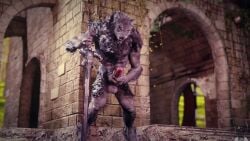 3d animated anthro belltower big_penis canine canine_penis furry guard looking_back male male_only masturbation melee_weapon penile_masturbation penis sound sword tagme twitchyanimation video watching_out werewolf wolf