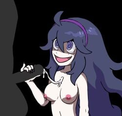 1boy 1girls animated color colored cum cum_on_chest cum_on_upper_body female handjob hex_maniac human male mp4 no_sound pokemon purple_eyes purple_hair purple_nails tagme tiara video w.t.dinner