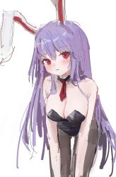 alternate_costume bunny_girl bunny_suit bunnysuit female purple_hair red_eyes reddizen reisen_udongein_inaba touhou