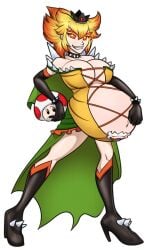 corrupted mario_(series) mushroom pregnant princess_peach riddleaugust super_mario_bros.