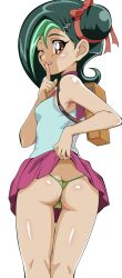 artist_request ass_cleavage butt_crack female kotori_mizuki mizuki_kotori nipple_bulge skirt_lift solo straw_(artist) yu-gi-oh! yu-gi-oh!_zexal