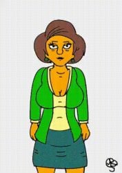 animated edna_krabappel futanari gif tagme the_simpsons