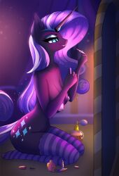 anthro hellcat120 my_little_pony nightmare rarity_(mlp) smooth_skin