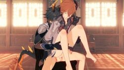 2boys animated childe_(genshin_impact) gay gay_sex genshin_impact half_dragon horns male mp4 no_sound penis penis_in_ass riding tagme tartaglia_(genshin_impact) video zhongli_(genshin_impact)