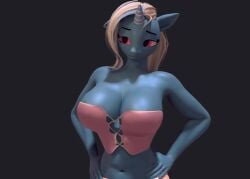 3d 3d_(artwork) animated anthro anthrofied big_breasts breast_expansion breasts cleavage clothed clothing digital_media_(artwork) equid equine essentiallypony expansion female friendship_is_magic hair hasbro horn huge_breasts mammal mlp moreuselesssource my_little_pony simple_background solo sound tagme trixie_(mlp) unicorn video webm