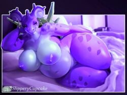 anthro belly big_breasts big_thighs female_only lapras lyra_(spottedtigress) milf pokémon_(species) pokemon pokephilia purple_body seductive shiny_pokémon slipperycupcake