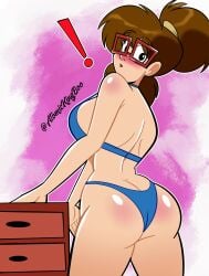 1girls artist_name ass atomickingboo breasts brown_hair brunette busty curvaceous curvy curvy_figure female hourglass_figure irma_langinstein legs light-skinned_female light_skin short_hair teenage_mutant_ninja_turtles text thick thighs watermark