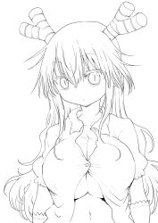 big_breasts cool-kyou_shinja miss_kobayashi's_dragon_maid no_bra tagme tohru_(dragon_maid)