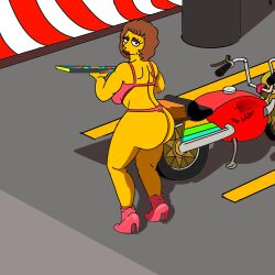 high_heel_boots high_heels maude_flanders tagme the_simpsons the_simpsonsrnchubby