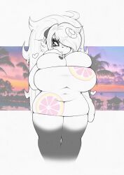 anthro big_breasts detailed_background female furry giant_panda huge_breasts luna_paws panda sketch smutbunny tagme