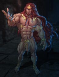 1male abs balls ballsack bara beard blitzturner breath_of_the_wild claws facial_hair flaccid foreskin ganondorf humanoid humanoid_penis intact jewelry long_foreskin long_hair_male male male_nipples male_only male_pubic_hair manly masculine mature_male muscles muscular_male nipple_piercing nipple_rings nude nude_male pecs penis penis_piercing pointy_ears prince_albert_piercing red_hair rehydrated_ganondorf scrotum semi-erect solo solo_male tears_of_the_kingdom testicles the_legend_of_zelda uncut unretracted_foreskin veiny_penis yellow_eyes