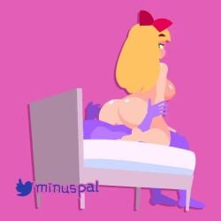 <1_second_video 1:1 1boy 1girls aged_up animated ass bed breasts female huge_ass huge_breasts lulu_(warioware) mario_(series) minus8 nintendo no_sound nude older reverse_cowgirl_position sex shorter_than_10_seconds shorter_than_30_seconds tagme vaginal_penetration video warioware wii_dancing_animation_(minus8)