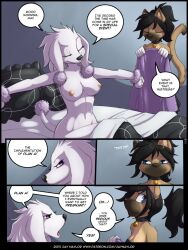 2015 anthro breasts canine cat dog feline furry jay_naylor mai_(jay_naylor) maid maid_uniform nipples nude original_life_universe_(jay_naylor) poodle priscilla_(jay_naylor) siamese tagme