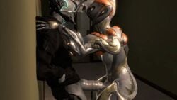 3d against_wall animated big_penis dickgirl dickgirl/dickgirl docking ember_(warframe) futa_on_futa futanari intersex intersex/intersex nyx_(warframe) penetration penis penis_in_penis sex urethral urethral_insertion urethral_penetration video_games warframe xyz114