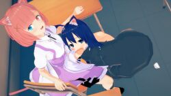 1futa 1girls cuby3212 female futanari hispanic_virtual_youtuber profanity virtual_youtuber yunnia_nana