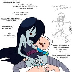 1800 1girls adventure_time age_difference black_hair breasts clothing cum cum_in_pussy cum_inside female finn_the_human impregnation long_hair male marceline mob_face nipples open_mouth penis pussy spread_legs straight_hair thighhighs unwanted_creampie unwanted_cumshot unwanted_impregnation vampire