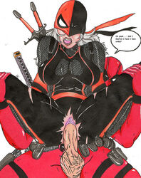 1boy 1girls balls craniusrai crossover dc dc_comics deadpool faceless_male female long_hair male marvel marvel_comics penis pussy ravager_(dc) rose_wilson sex straight teen_titans testicles uncensored vagina vaginal_penetration vyndicate white_hair