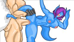 1futa 1girl1futa 1girls angel animated blue_skin captain_freeman demon duo female female_focus futa_on_female futanari huge_cock human humanoid light-skinned_futanari light_skin nude pale_skin rape rough self_upload sex splits standing vaginal_penetration