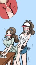 1futa 1girl1futa 1girls age_difference ahe_gao bent_over blue_eyes bottomless breasts brown_hair clothed clothing cum cum_in_pussy cum_inside daughter duo ejaculation female femsub futa_on_female futadom futanari futanari_penetrating hilda_(pokemon) housewife human incest light-skinned_female light-skinned_futanari light_skin long_hair mature_female milf mostly_clothed mostly_nude mother mother_(pokemon_bw) mother_and_daughter older_female pale_skin parent parent_and_child penis pokemon pokemon_bw self_upload sex standing timidbirb vaginal_penetration younger_futanari younger_penetrating_older