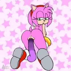 aero-sin ahe_gao amy_rose animated anus ass asshole big_ass bouncing_ass cowgirl_position dildo dildo_in_pussy exposed_torso footwear gif handwear mostly_nude pink_fur riding_dildo sex_toy shoes_on sideboob sonic_(series) sonic_the_hedgehog_(series) vaginal_penetration