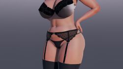 1girls 3d bbw belly_bulge big_ass big_belly big_breasts bra breasts chubby chubby_belly cleavage clothed cute fat fat_thighs female garter_belt garter_straps hand_on_ass honey_select honey_select_2 huge_ass huge_breasts lingerie mature mature_female milf original_character overweight overweight_female panties plump pose solo theduudeman thick_thighs thighhighs tight_clothing voluptuous