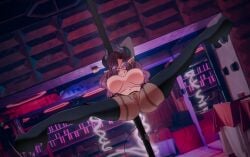 big_breasts club demon_tail galath glasses horns original_character pole pole_dancing pussy roblox roblox_avatar stripper stripper_pole succubus thick_thighs tights wwwwwaaaahhhh