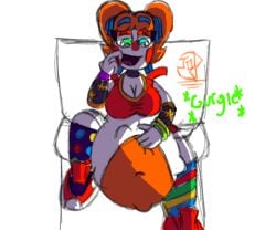 2d baby_(fnafsl) big_belly big_breasts circus_baby circus_baby_(fnaf) five_nights_at_freddy's five_nights_at_freddy's:_sister_location kink-klown vore