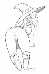 akko_kagari all_fours anus ass atsuko_kagari little_witch_academia nylonics pussy