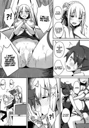 10s 1boy 1girls 2019 ?! absurd_res age_difference areolae blush bottomless breasts breasts_out censored clothed_male comic comic_page couple doujin doujinshi elf elf_female elf_girl emilia_(re:zero) english english_dialogue english_text flailing hair_flower hair_ribbon hairclip happy happy_female head_grab highres human human_male imminent_blowjob imminent_fellatio interspecies kissing large_breasts long_hair lucas_(re:zero) male_human/female_elf manga minato_yoshihiro nipples no_panties older_female older_woman_and_younger_boy panels pussy pussy_juice re:zero_kara_hajimeru_isekai_seikatsu rose shocked short_hair surprised teenage_girl teenage_girl_and_younger_boy teenager text text_bubble thighs tongue_kiss translated young younger_male