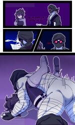 ambiguous_penetration dialogue hank_j._wimbleton madness_combat male_on_top mating_press muscular_male new_year oc original_character purple-tinted_eyewear rye_(ryeyumi) sunglasses tinted_eyewear valentine's_day vkrypt