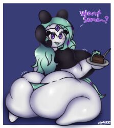 anthro ass_cleavage big_ass big_breasts butt_crack chubby fat_ass huge_ass huge_breasts huge_thighs lewd_bun_64 melobun_(strugglebunny) meloetta meloetta_(aria_form) pokémon_(species) pokemon shirt shortstack string_panties strugglebunny tagme thick_thighs thin_waist wide_hips