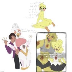 2d abs anthro_on_human avian cheating cucked_by_lesbian dialogue female fit_female five_nights_at_freddy's five_nights_at_freddy's_2 five_nights_at_freddy's_4 five_nights_at_freddy's_6 fnaf freddy_fazbear's_pizzeria_simulator funtime_chica_(fnaf) michael_afton nightmare_chica_(fnaf) scottgames skirt snapchat stickysight tagme taller_girl toy_chica_(fnaf) yandere_chica yuri