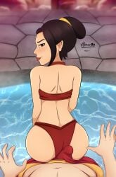 1boy 1girls aleuz91 avatar_the_last_airbender azula blush brother_and_sister buttjob choker erection hot_dogging huge_ass imminent_incest imminent_sex implied_incest incest looking_at_another looking_at_viewer pov rubbing rubbing_penis smiling smiling_at_another smiling_at_viewer swimsuit teasing water zucest zuko