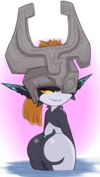 1girls ass big_ass female female_only helmet huge_ass imp imp_midna kierus midna shortstack solo the_legend_of_zelda thick_thighs twilight_princess