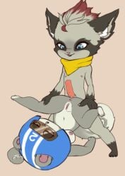 agent_s_(animal_crossing) animal_crossing breasts crossover league_of_legends nintendo nipples peachkuns riot_games smooth_fur squirrel timur_yazid year_request yordle