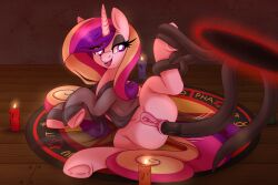 absurd_res alicorn anal anal_sex anus candle equid equine female feral friendship_is_magic genitals hasbro hi_res horn lit_candle magic magic_circle mammal my_little_pony pearlyiridescence penetration portal princess_cadance_(mlp) pussy spread_legs spreading tentacle tentacle_in_ass tentacle_penetration wings