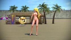 1girls 3d animated ass beach blonde_hair bouncing_breasts breasts casual cleft_of_venus curly_hair dancing female female_only footwear high_heels human jic_jic long_hair music navel nipples nude nude_female outdoors pale_skin pussy rwby sand sandals shack solo solo_female sound stiletto_heels surfboard tagme umbrella video yang_xiao_long