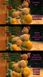 1boy 1futa 3d 3koma :>= ahe_gao balls big_breasts big_penis blowjob bowser_jr. cum_in_mouth cum_in_throat deep_blowjob deep_throat dialogue dirty_talk fellatio futa_on_male futanari huge_balls huge_cock imminent_orgasm koopa lipstick mario_(series) nutmansfm oral oral_sex penis pink_lipstick super_mario_bros. thick_ass thick_thighs wendy_o._koopa