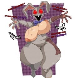 big_ass big_breasts bouncing_breasts bunny_costume bunny_ears bunny_girl busty curvy five_nights_at_freddy's five_nights_at_freddy's:_security_breach fnaf looking_at_viewer sketchyboi08 solo text vanny_(fnaf)