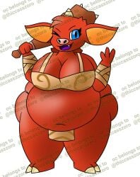 big_belly big_breasts blin_female bokoblin female monster_girl rule_63 tagme the_legend_of_zelda thiccasszoro