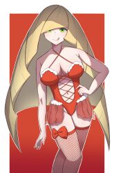 lusamine (pokemon) from christmas by urokozame