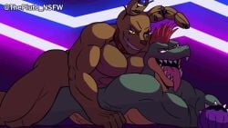 2boys animated ass bara boner erection five_nights_at_freddy's five_nights_at_freddy's:_security_breach furry gay male male/male male_only montgomery_gator_(fnaf) mp4 muscular_male no_sound scottgames sex springtrap springtrap_(fnaf) thepluto_nsfw video william_afton