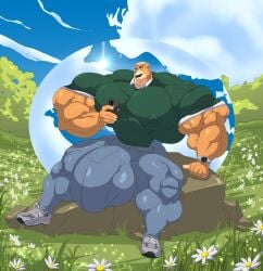 abs balls biceps cerulien47 furry hyper hyper_balls hyper_genitalia hyper_penis hyper_testicles male male_focus male_only muscles muscular muscular_arms muscular_ass muscular_back muscular_legs muscular_male muscular_thighs nipples pecs penis testicles veins veiny_penis