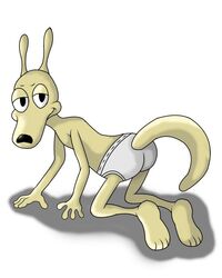 anthro furry male male_only marsupial nickelodeon rocko rocko's_modern_life seamaster solo solo_male tagme tighty_whities underwear wallaby